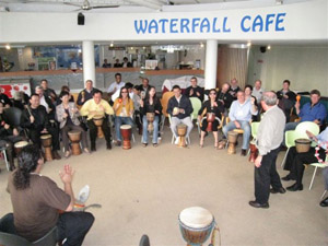 KNP Solutions Waterfall Cafe Interactive Drumming